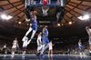 RJ Barrett of the New York Knicks dunks the ball against the Sacramento Kings in New York City in 2019.