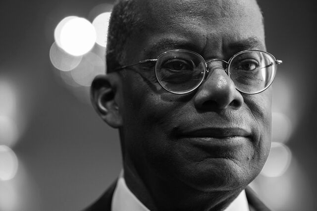 Roger Ferguson, chief executive officer and president of Teachers Insurance & Annuity Association of America (TIAA), stands during the National Association of Business Economics (NABE) economic policy conference in Washington, D.C., U.S., on Monday, Feb. 24, 2020.