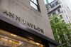 NEW YORK, NY - MAY 18: A sign for an Ann Taylor clothing store in Manhattan on May 18, 2015 in New York City. Ascena Retail Group which owns Lane Bryant and Dressbarn, announced it is purchasing Ann Taylor and Loft retail stores for $2.16 billion to expand its women's apparel business. (Photo by Andrew Burton/Getty Images)