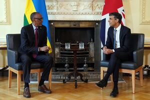 President Of Rwanda Meets PM Rishi Sunak On Downing Street