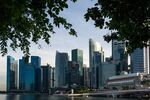 The Singapore skyline.