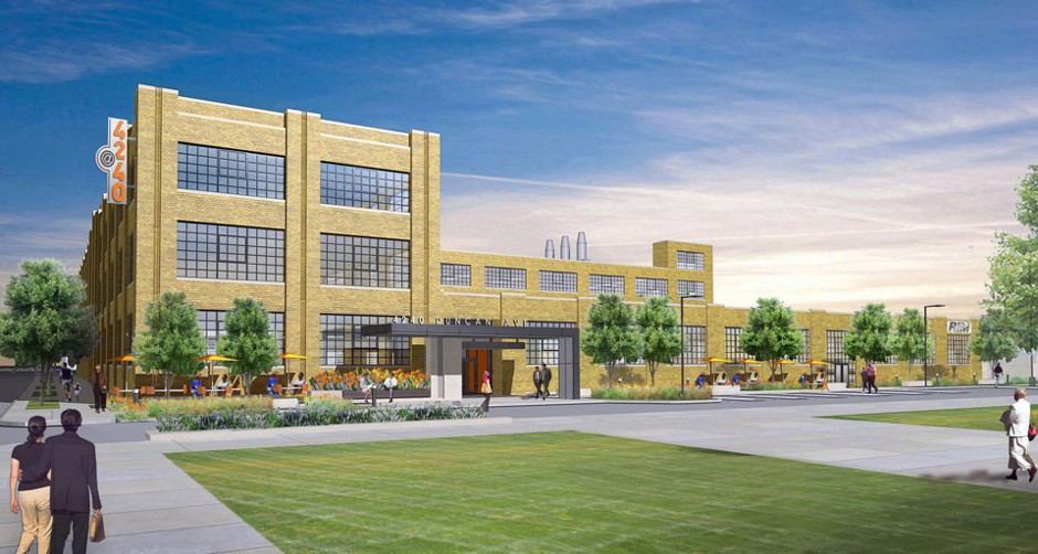 The @4240 Facility is part of St.Louis's CORTEX District (Center of Research, Technology and Entrepreneurial Exchange), an emerging innovation hub of university and private technology firms that will eventually include housing and retail.  