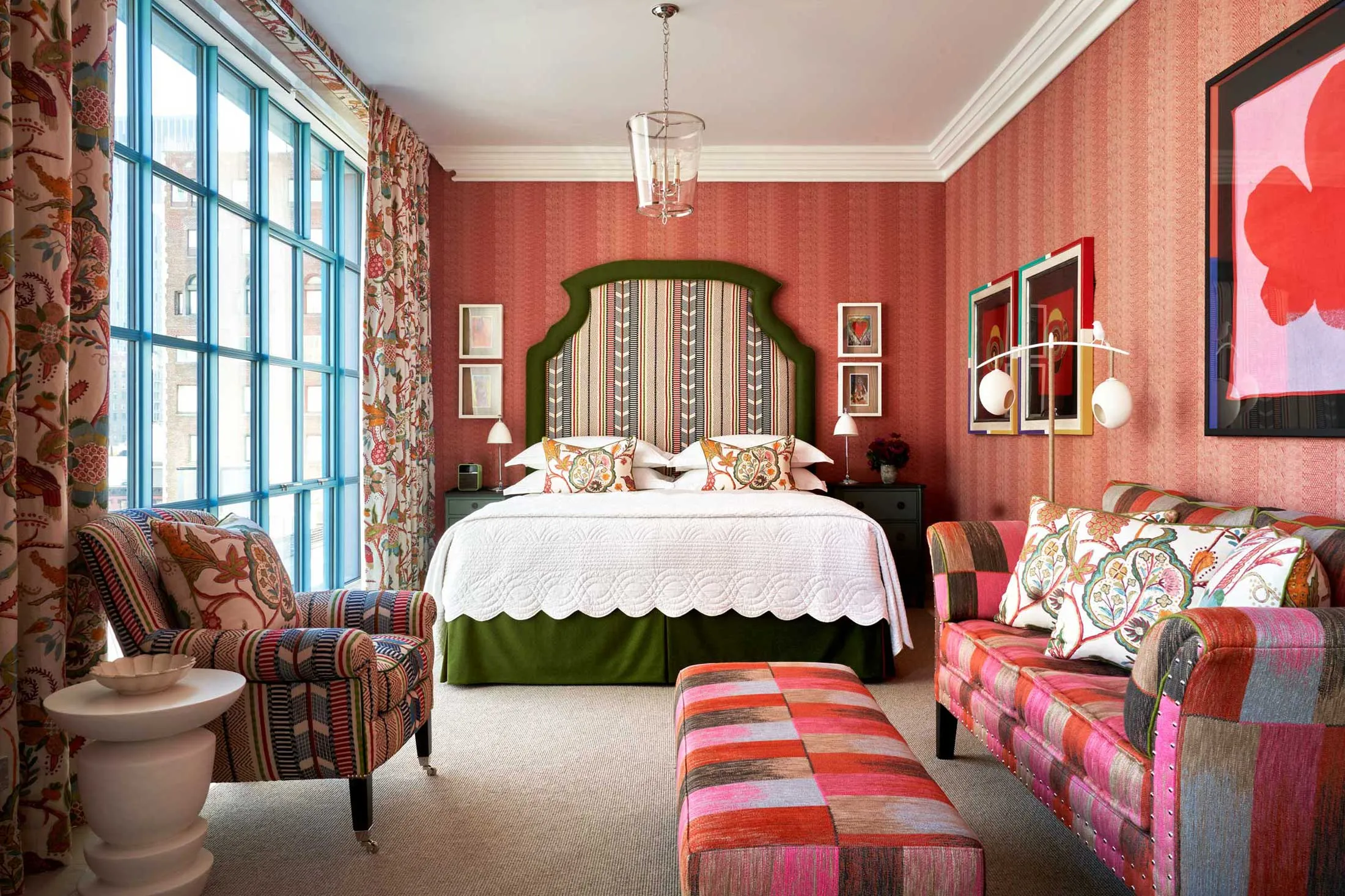 A junior suite at the Warren Street Hotel.