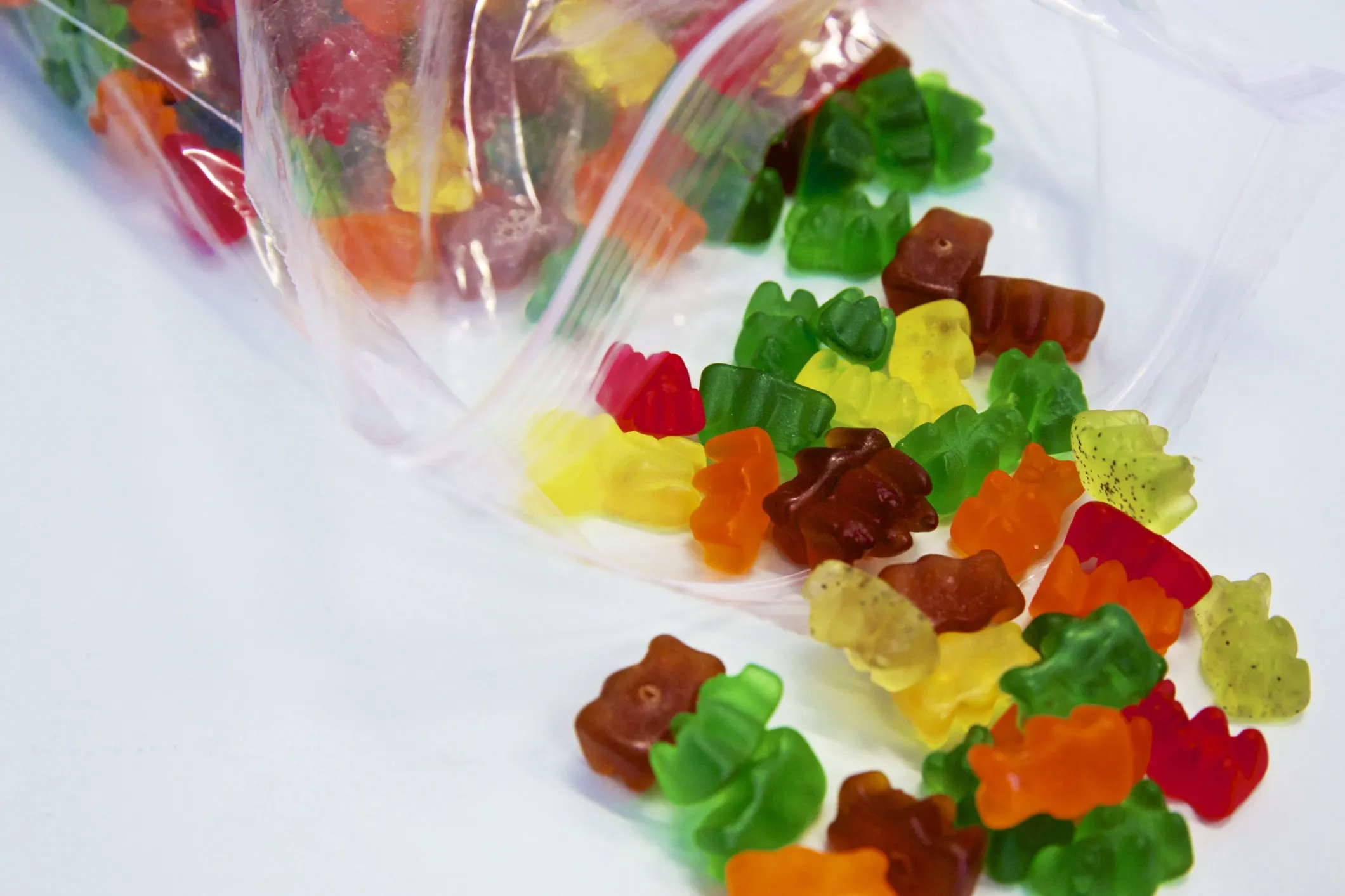 A sample of Gummy bear sweets ahead of testing at Givaudan SA's flavor research laboratory.&nbsp;