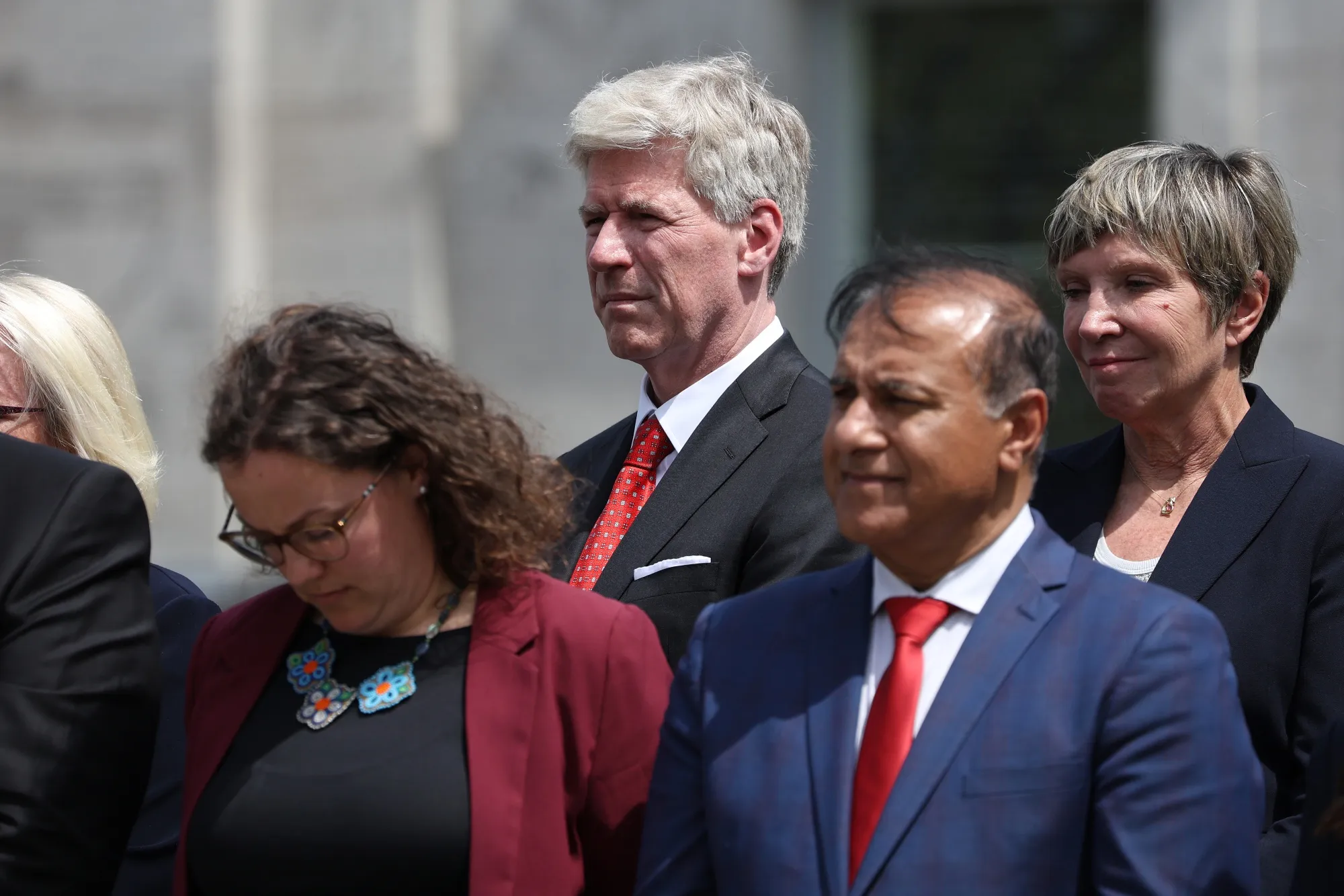Canada’s Natural Resources Minister Tim Hodgson, center.