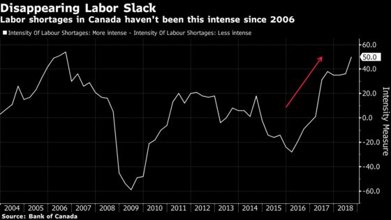 Canadian Firms, Facing Labor Shortages, Expect to Ramp Up Investment