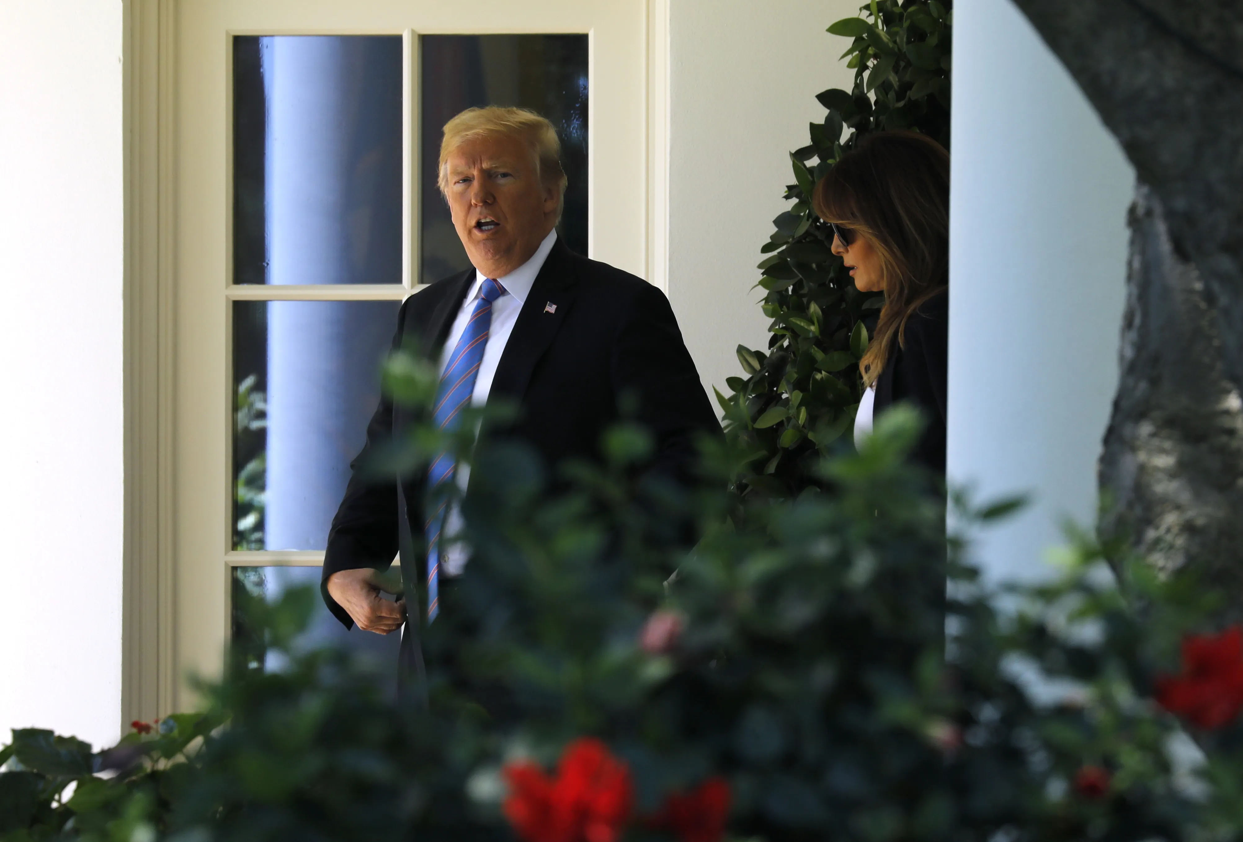 Donald Trump and Melania Trump on July 18.