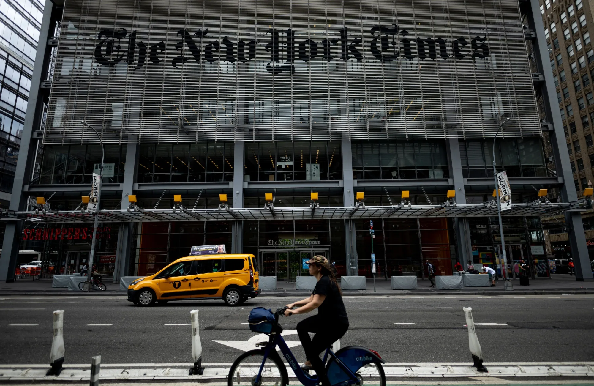 The New York Times building.