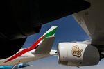 An Emirates Airline Boeing Co. 777-300 aircraft.