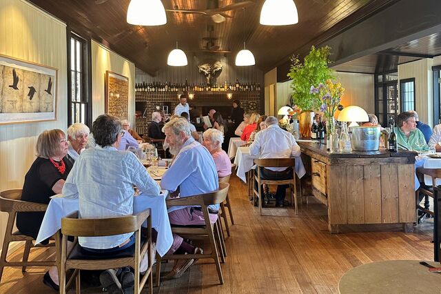 People dining at Tedesca.