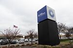 A United Technologies Corp. sign stands in Indianapolis, Indiana.