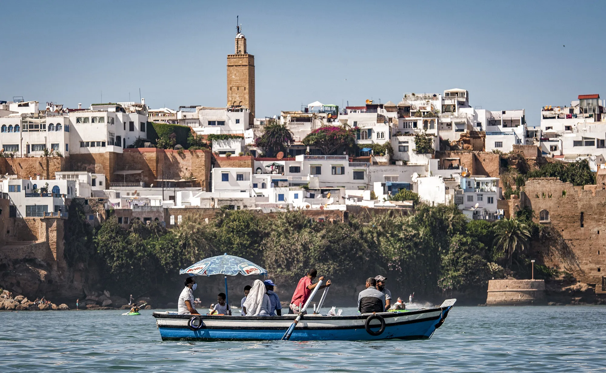 A boatman transports&nbsp;passengers across the Bou Regreg river in Morocco.&nbsp;