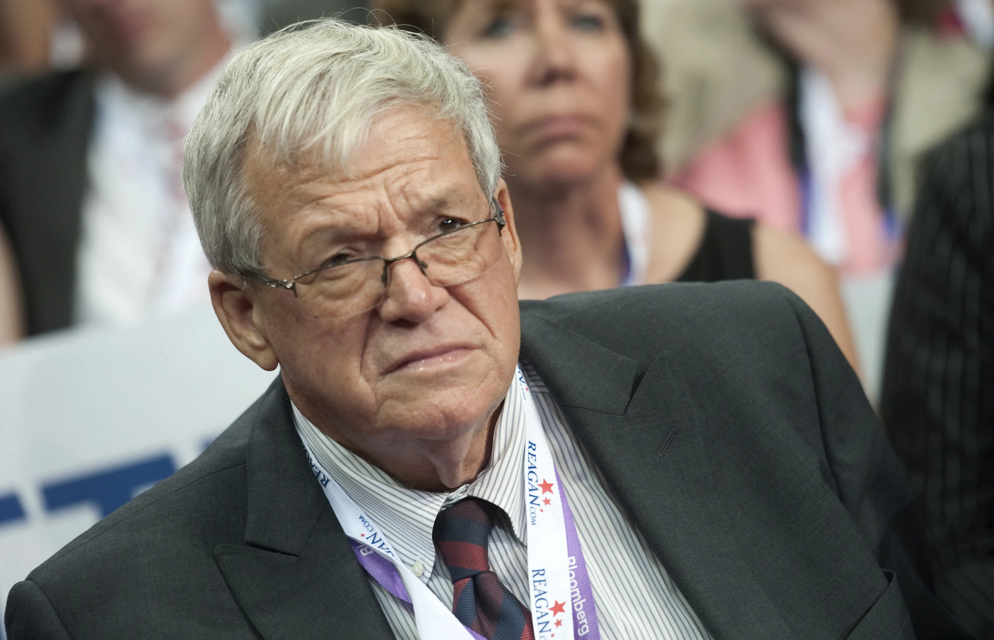 UNITED STATES - AUGUST 28: Former Speaker of the House Dennis Hastert, R-Ill., is in the Illinois delegation at the 2012 Republican National Convention at the Tampa Bay Times Forum. (Photo By Chris Maddaloni/CQ Roll Call)
