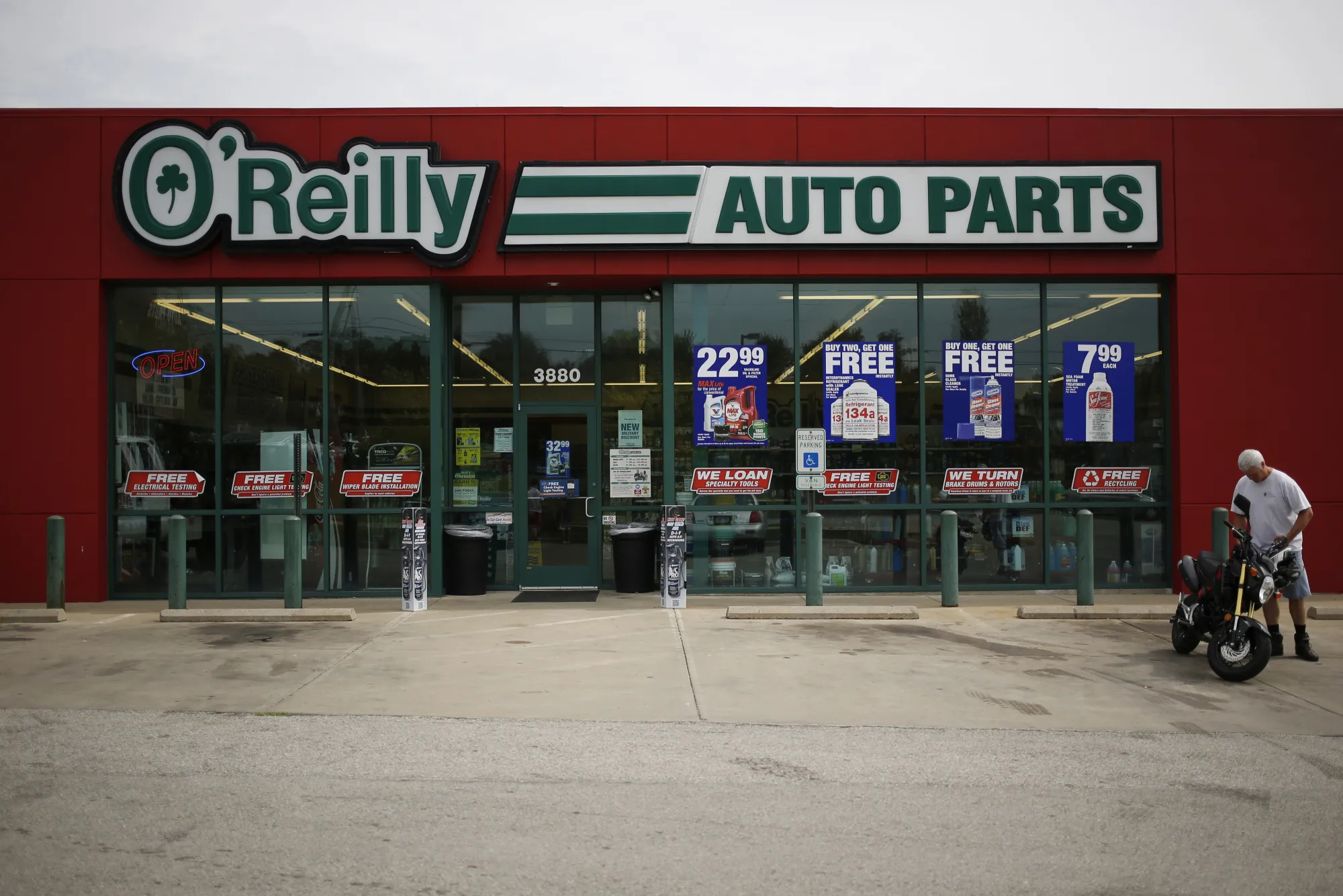 An O'Reilly Automotive Inc. auto parts store in Louisville, Kentucky.