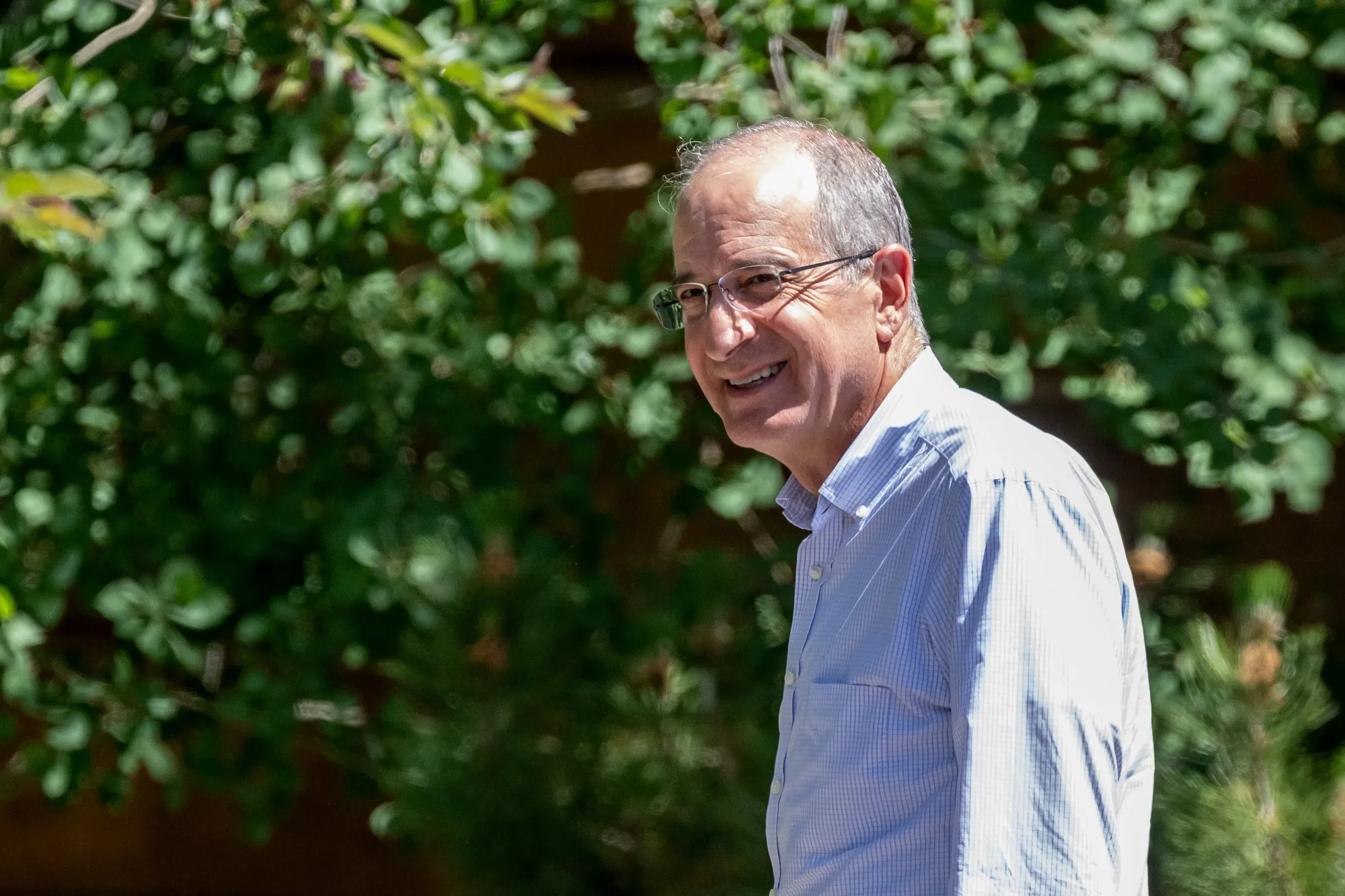 Brian Roberts, chairman and chief executive officer of Comcast NBCUniversal, arrives at the Allen & Co. Media and Technology Conference in Sun Valley, Idaho, US, on Tuesday, July 8, 2025.