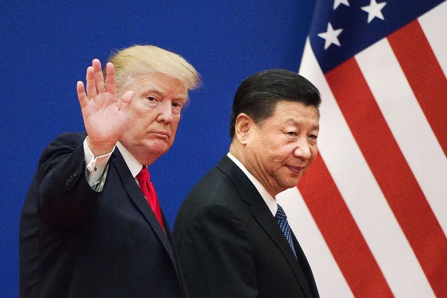 Donald Trump and Xi Jinping in 2017.