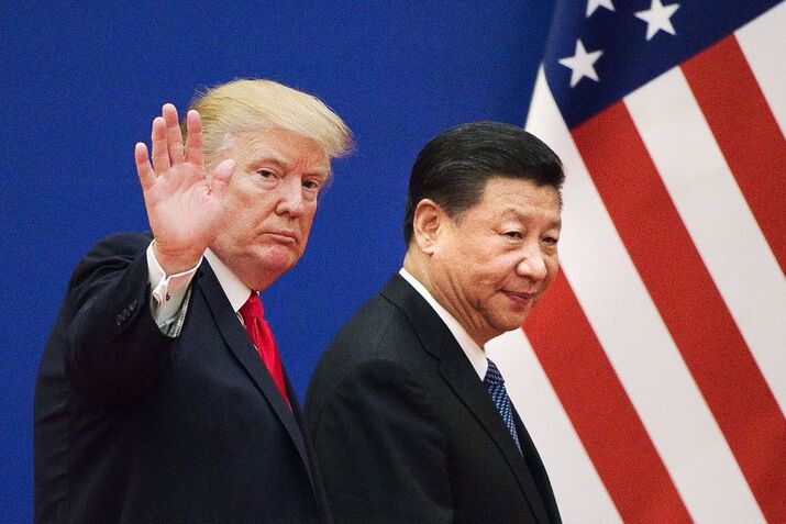 Donald Trump and Xi Jinping in 2017.