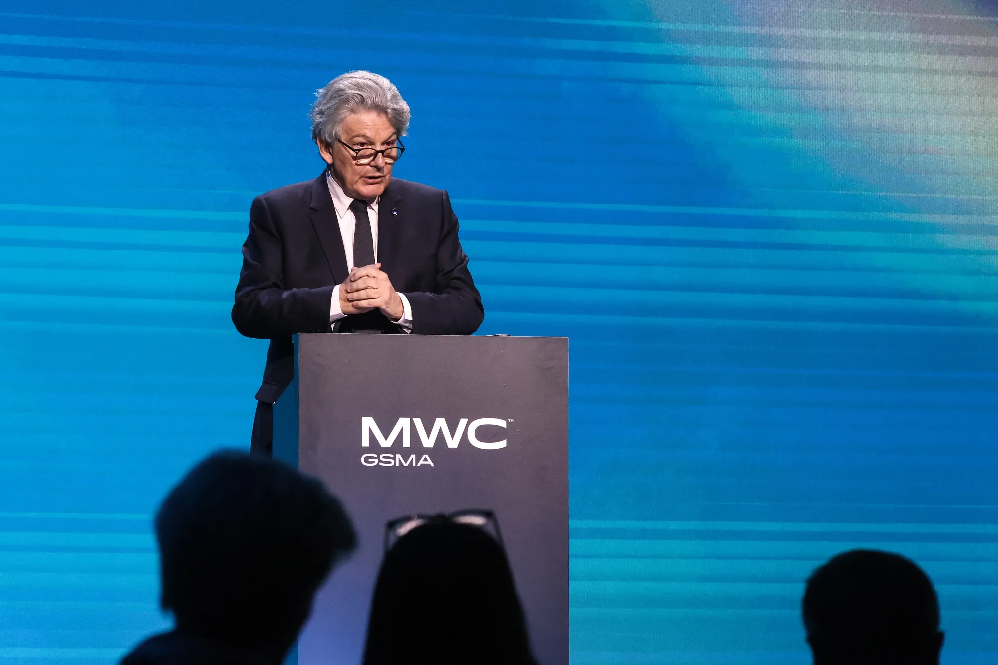 Thierry Breton, internal market commissioner for the European Union, at the Mobile World Congress in February.
