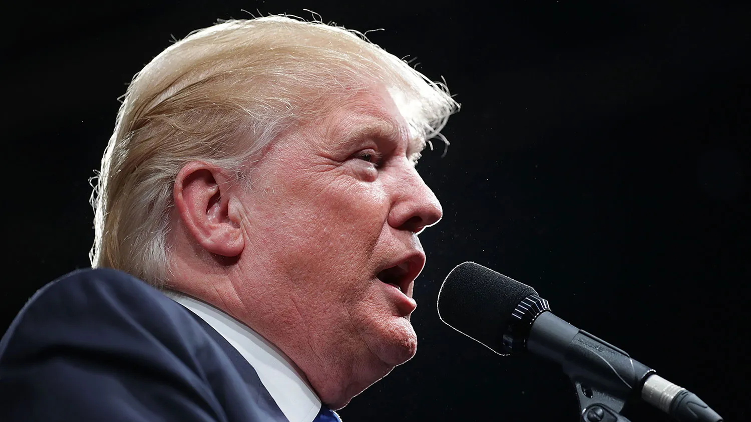 Republican presidential nominee Donald Trump speaks on Nov. 3, 2016, in Selma, North Carolina.
