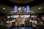 A customer buys concessions inside a Cineplex movie theater in Toronto before the pandemic hit in February 2020.