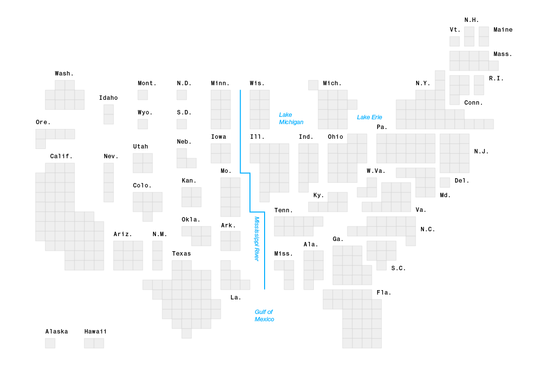 Chloropleth map of constituencies: how to evade visual deception