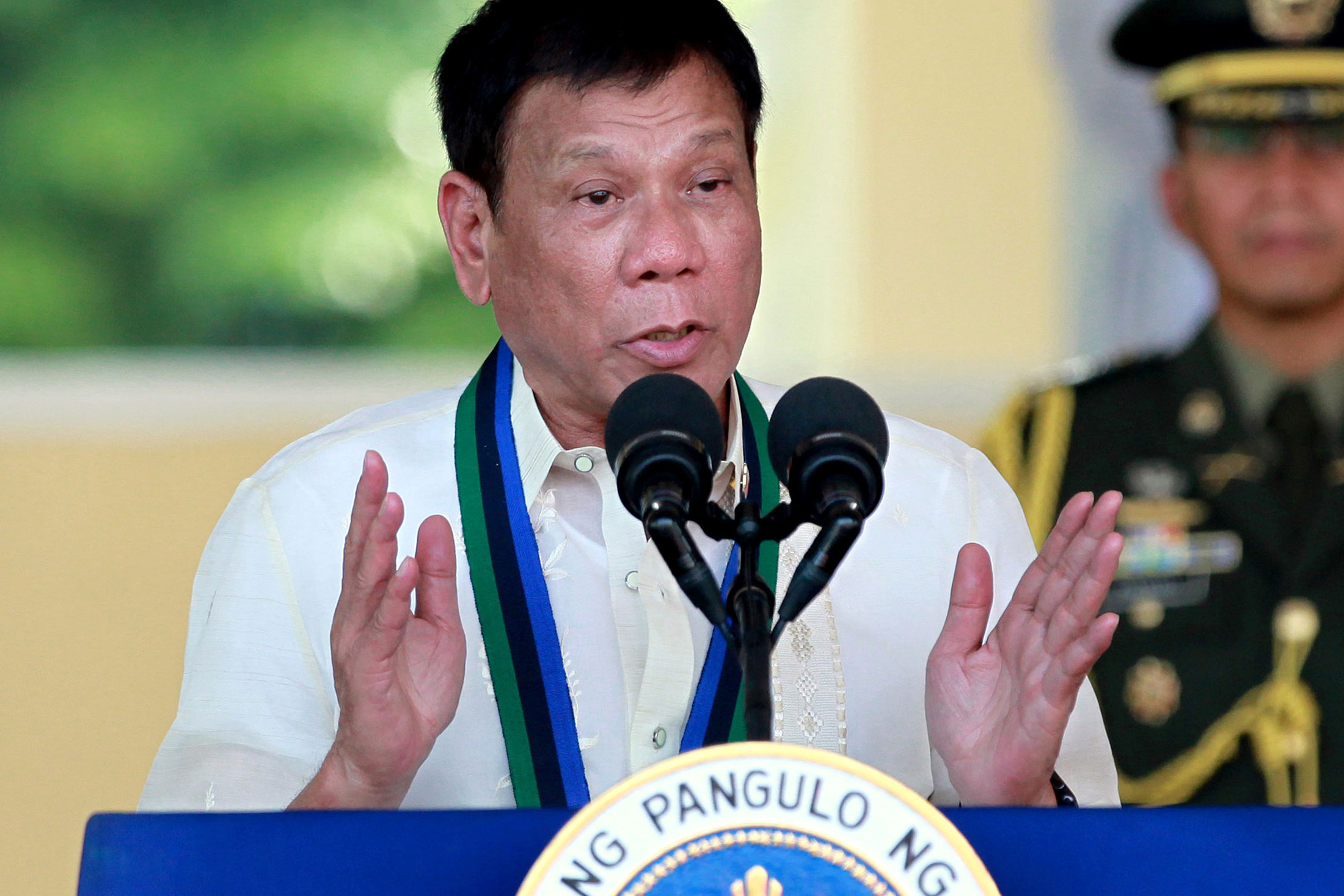 Philippine President Rodrigo Duterte.
