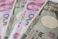 Images of the Yuan And Yen Currency As They Begin Direct Trading