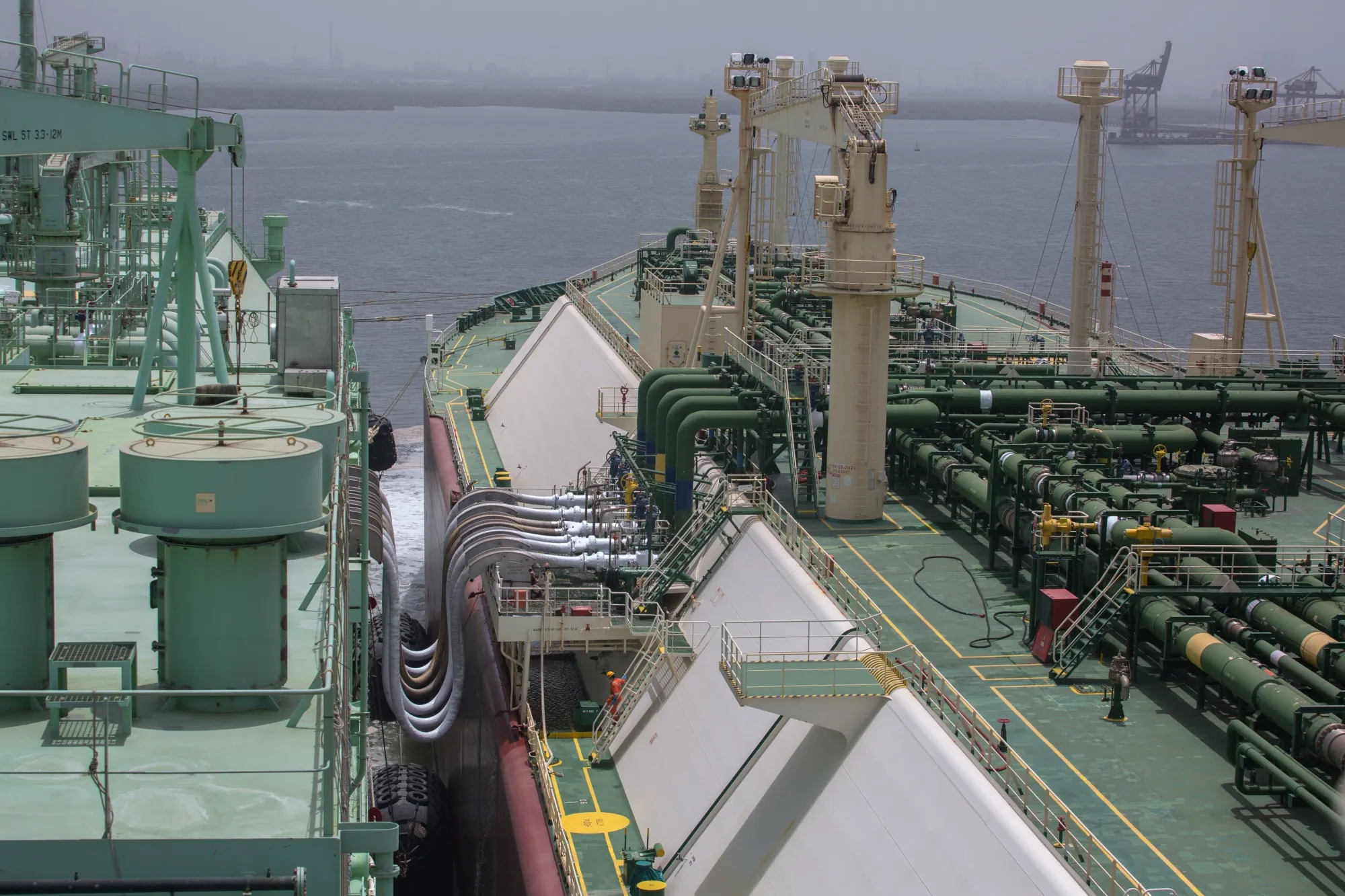 An LNG&nbsp;tanker at a&nbsp;terminal in Karachi, Pakistan.