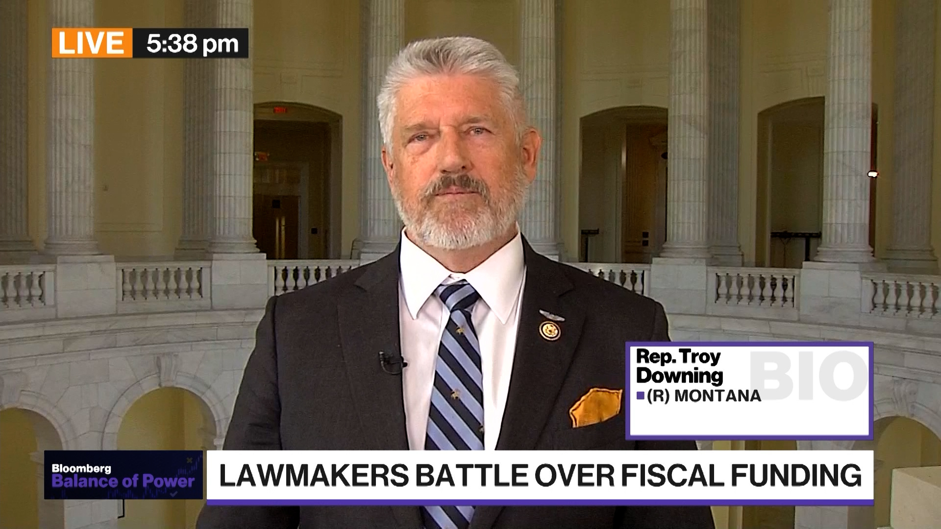 Representative Troy Downing (R-MT) says “we need to build that ballroom” to better protect the president and top officials.