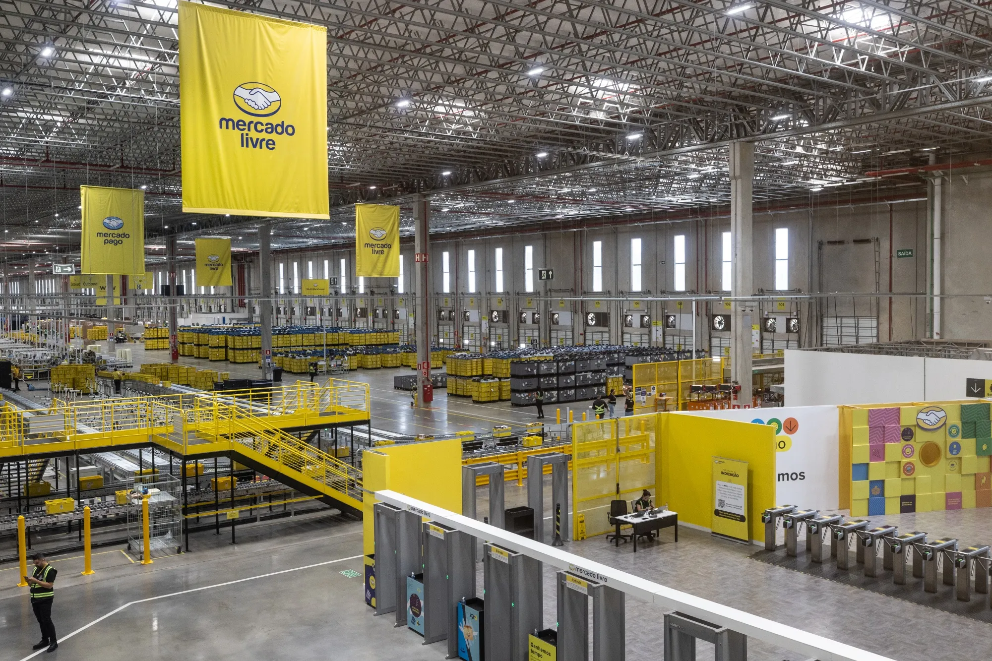 The MercadoLibre fulfillment center in Cajamar, Sao Paulo state, Brazil.