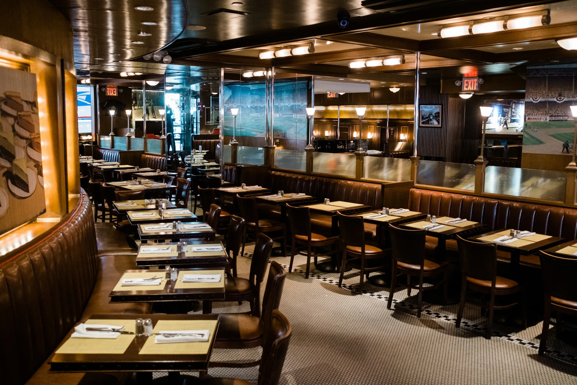 The Brooklyn Diner restaurant stands empty in the Times Square neighborhood of New York on March 16.