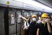 Hong Kong Train Service Restored After Protesters Disrupt Rush