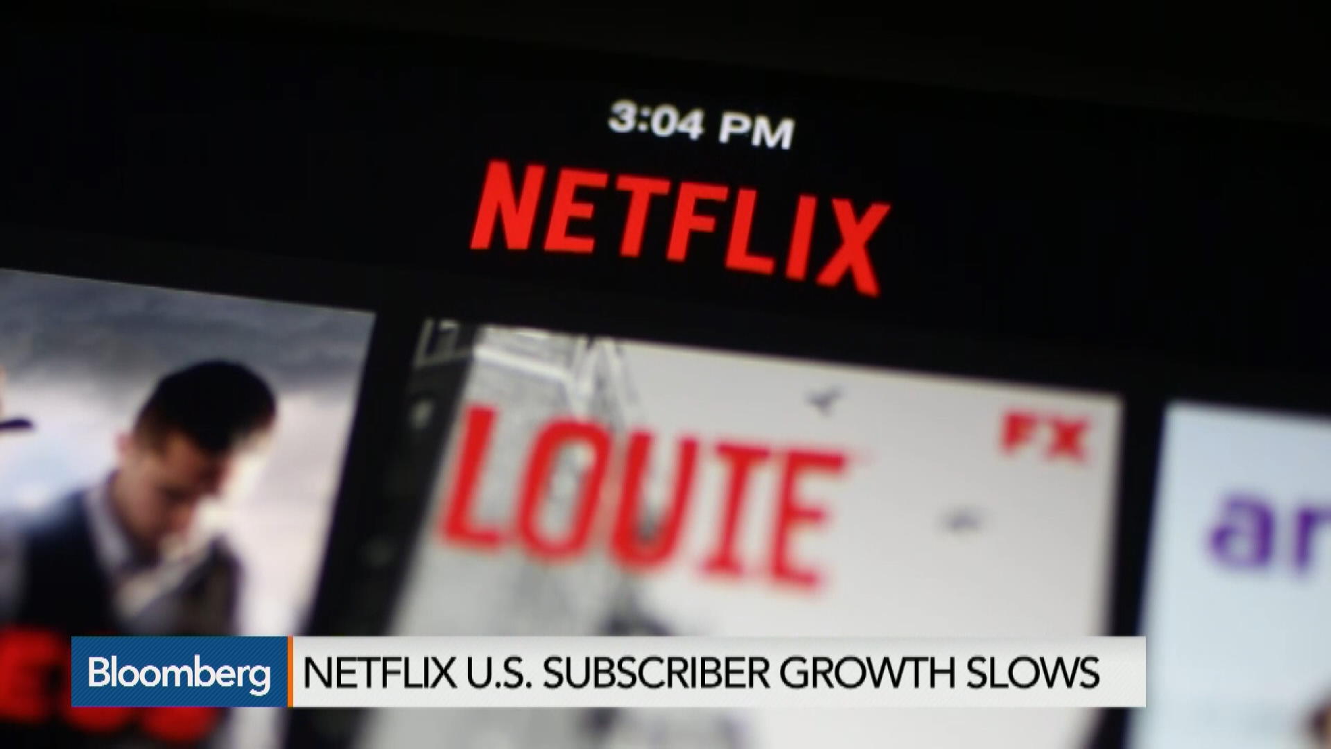 Watch Netflix Misses on Weak U.S. Subscribers - Bloomberg