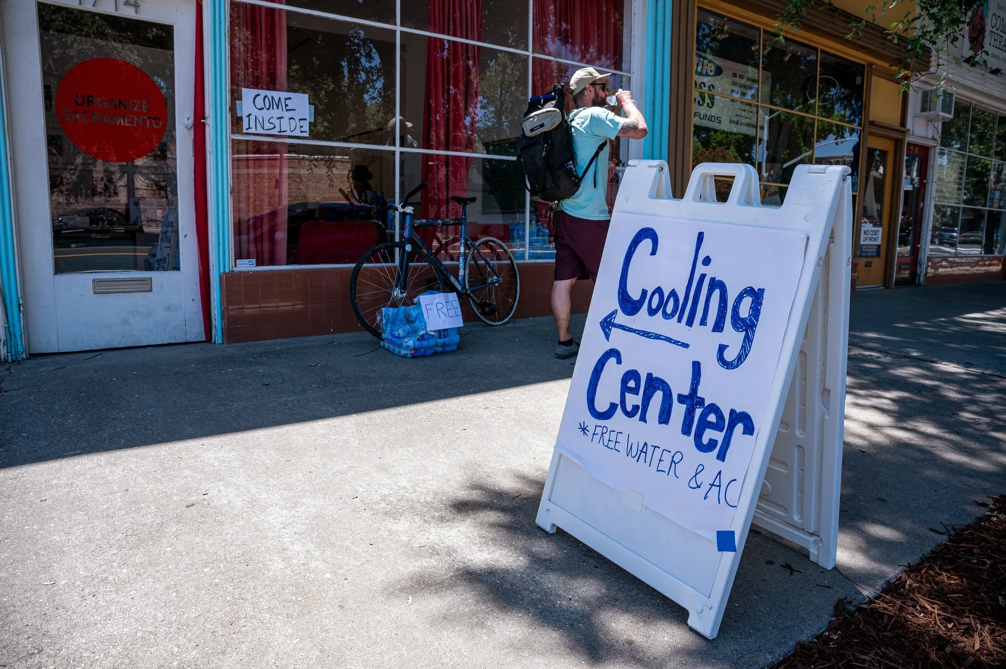 A cooling center in Sacramento, California, on Wednesday, July 3, 2024.&nbsp;
