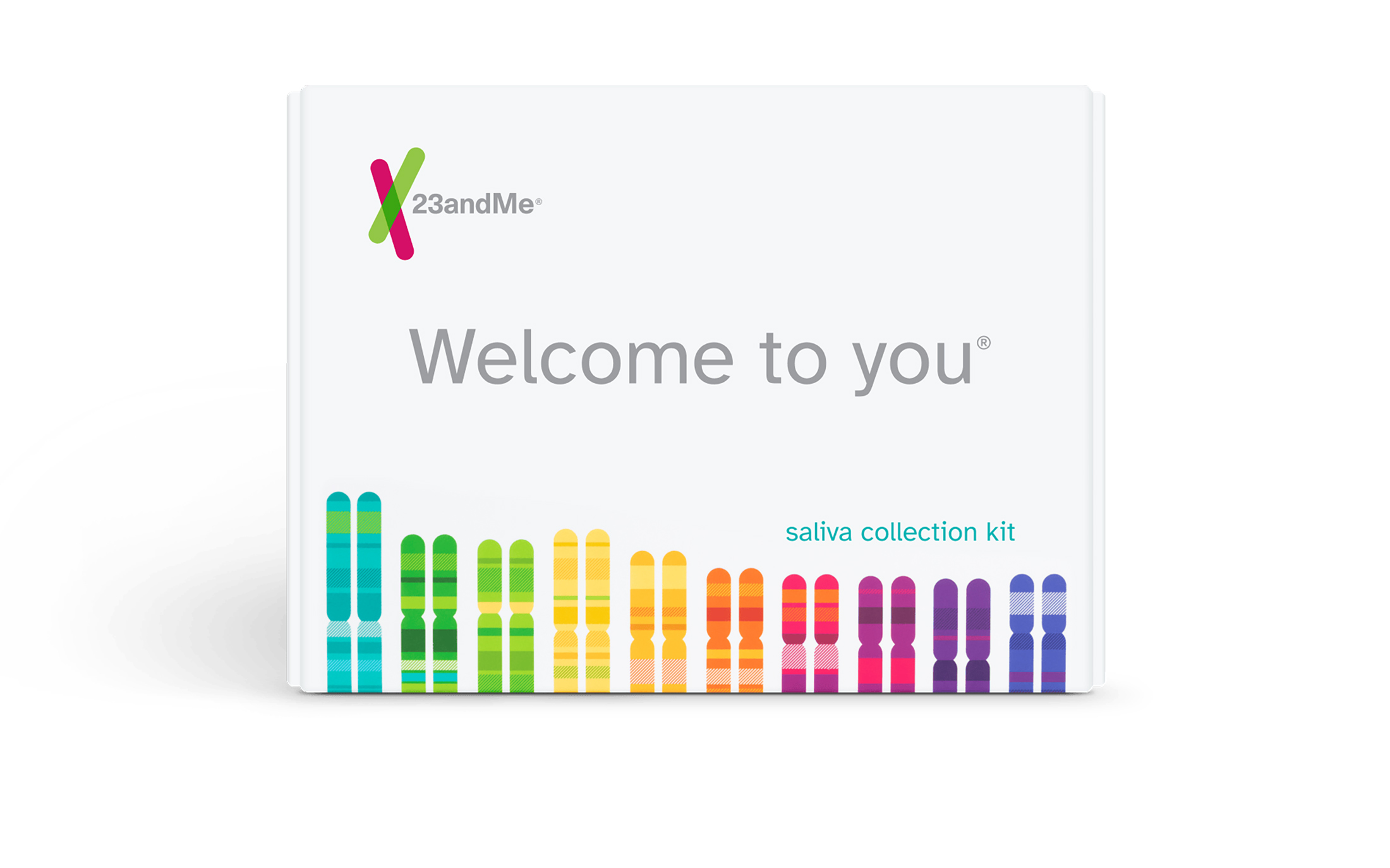A 23andMe saliva collection kit.