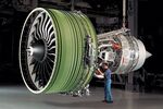 The GE90 is one of the world’s most powerful jet engines. GE plans to produce 100,000 3D-printed components for the next-generation GE9X and Leap models