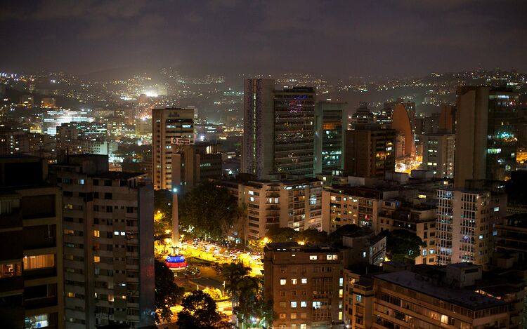 The skyline of Caracas.