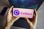 In this photo illustration, the Celsius Network logo seen