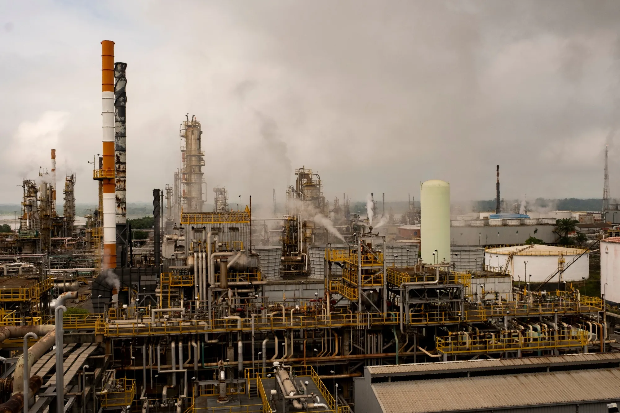 An oil&nbsp;refinery in Barrancabermeja, Santander department, Colombia.