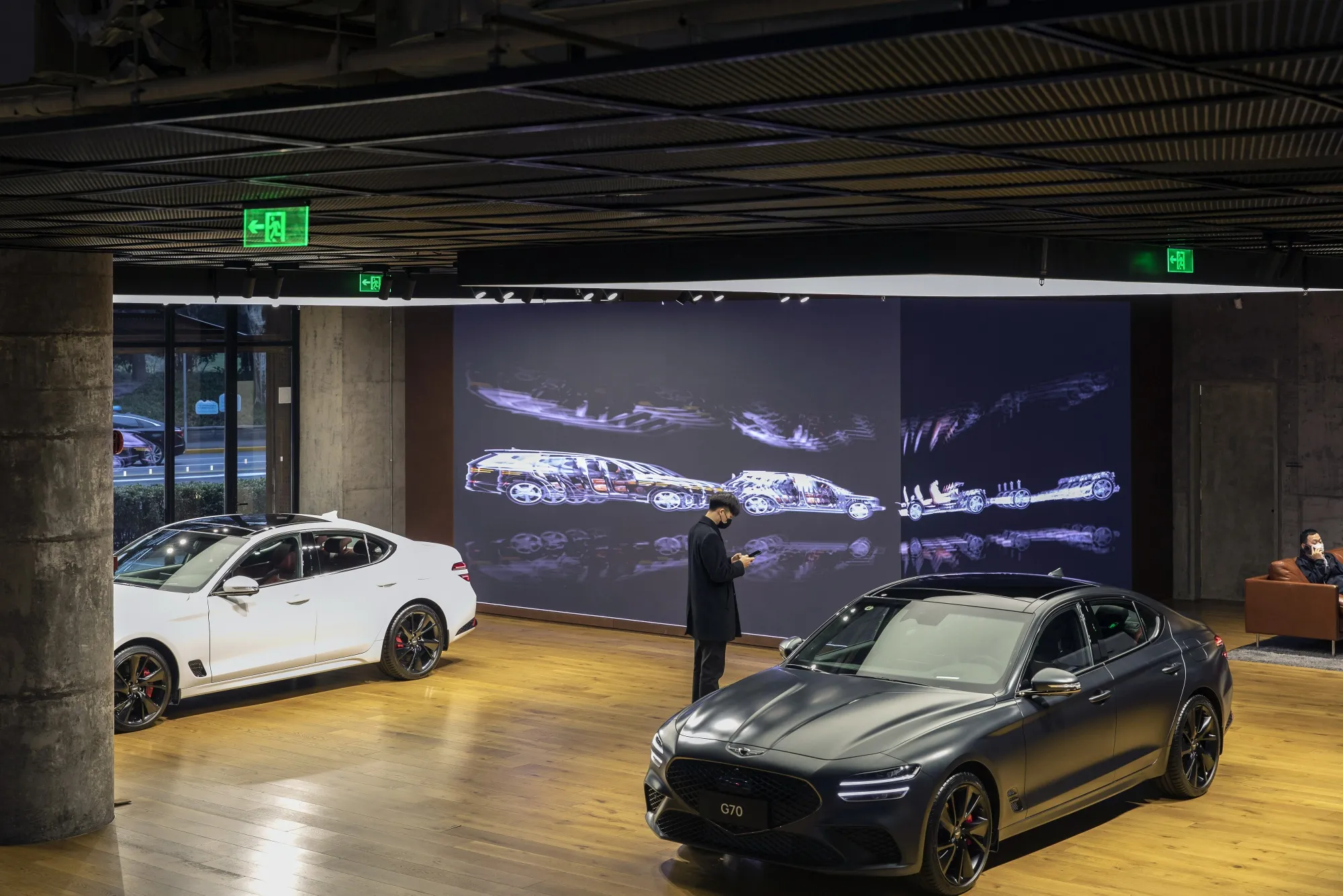 Hyundai Motor Co. Genesis vehicles at the Genesis Studio in Shanghai, China.