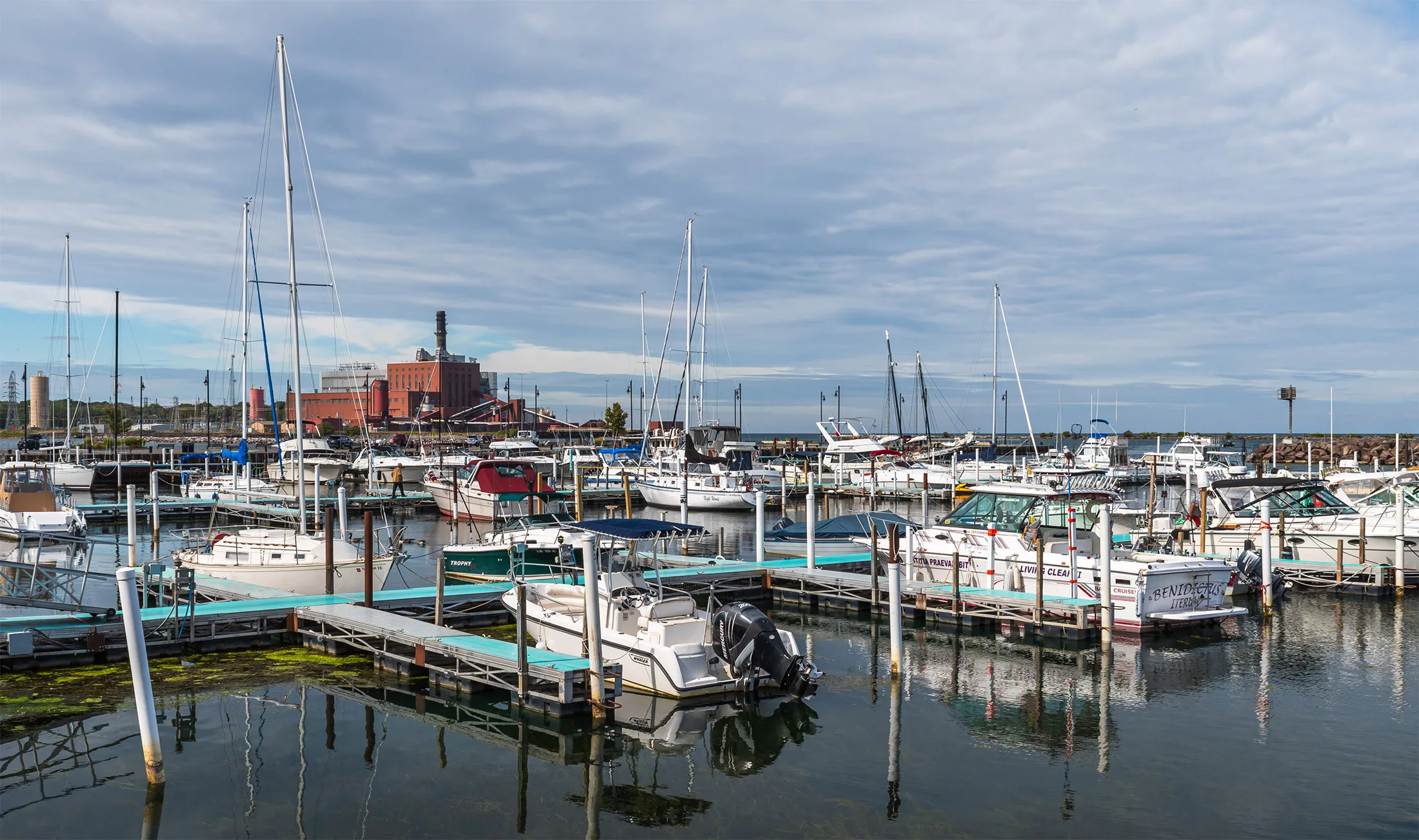 A marina&nbsp;on Lake Erie&nbsp;in Dunkirk, New York.