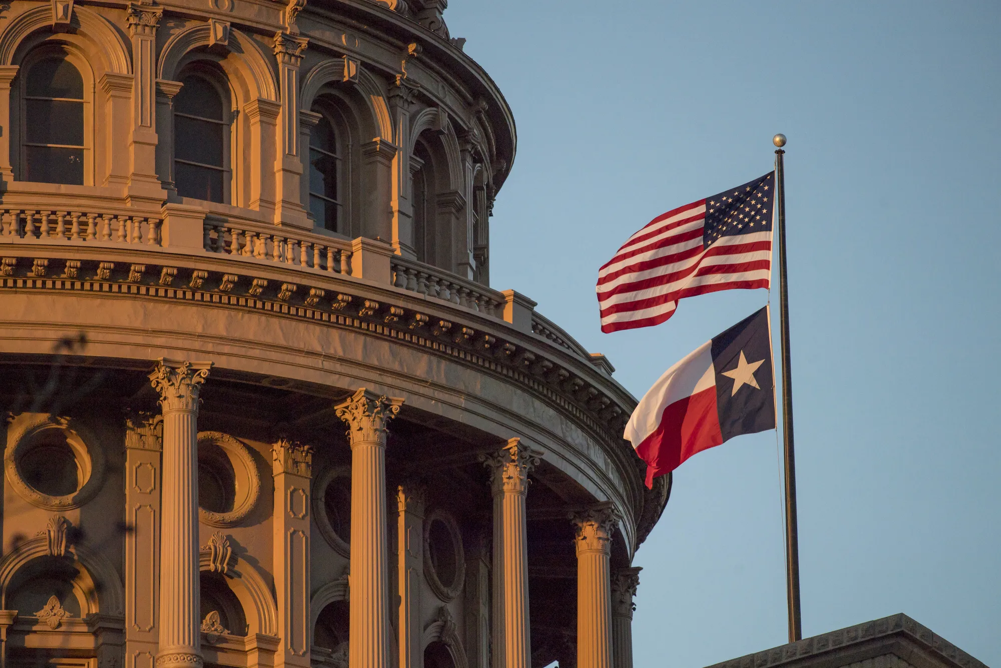 The Texas State Capitol building in Austin, Texas.