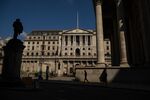 The Bank of England stands in the City of London.