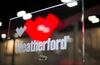 Weatherford International signage is displayed at the DUG Eagle Ford Conference & Exhibition in San Antonio, Texas, U.S.