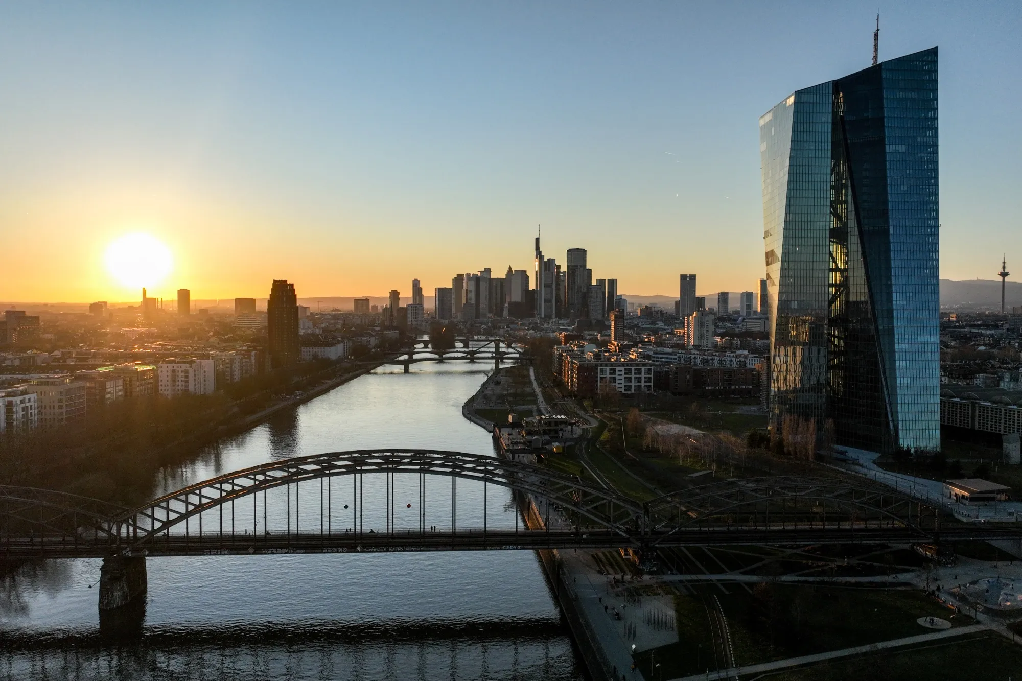 The European Central Bank headquarters in Frankfurt.