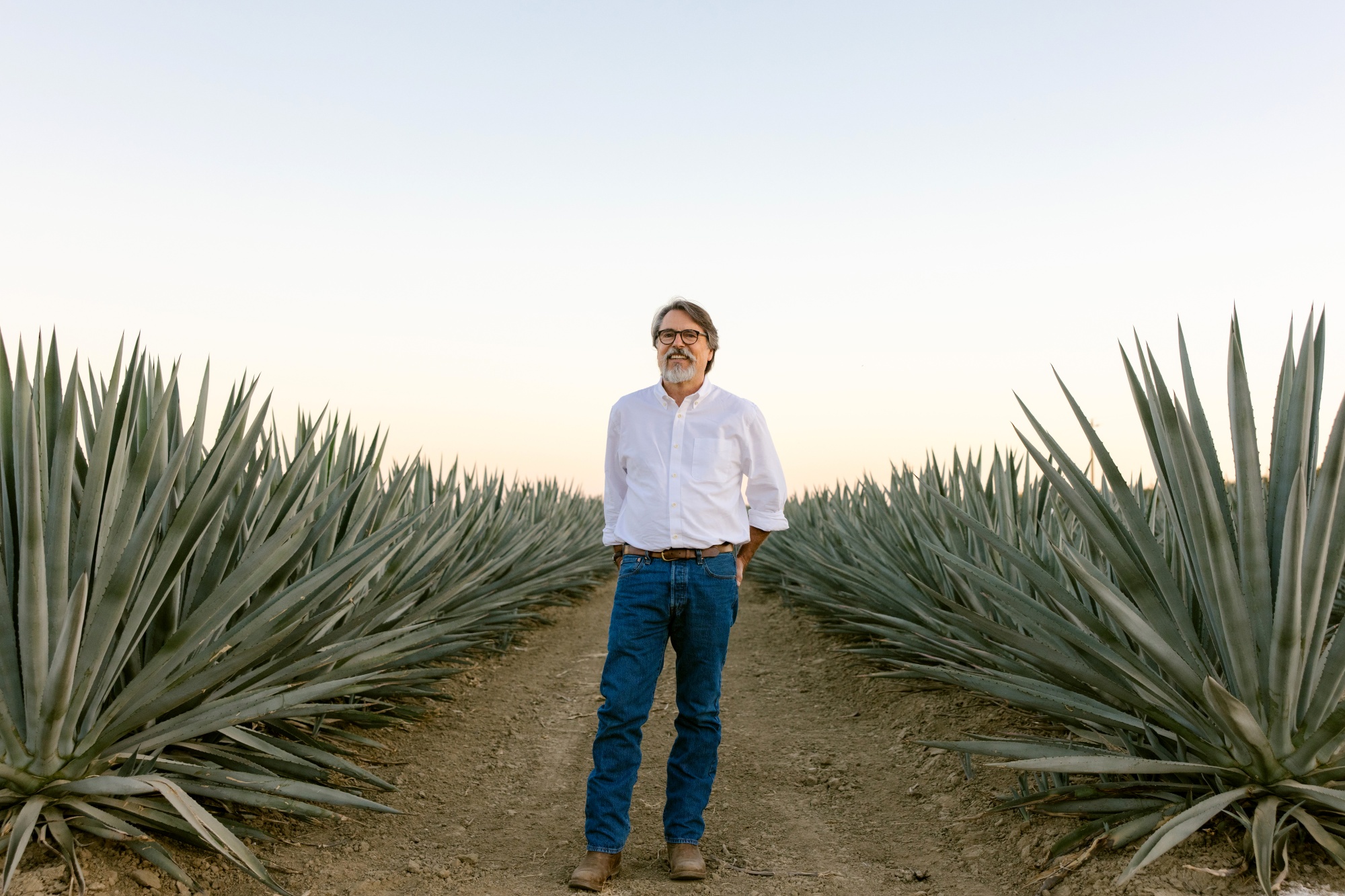 Stuart Woolf has planted about 550 acres of agave plants in Huron, . Photographer: Jennifer Emerling/Bloomberg
