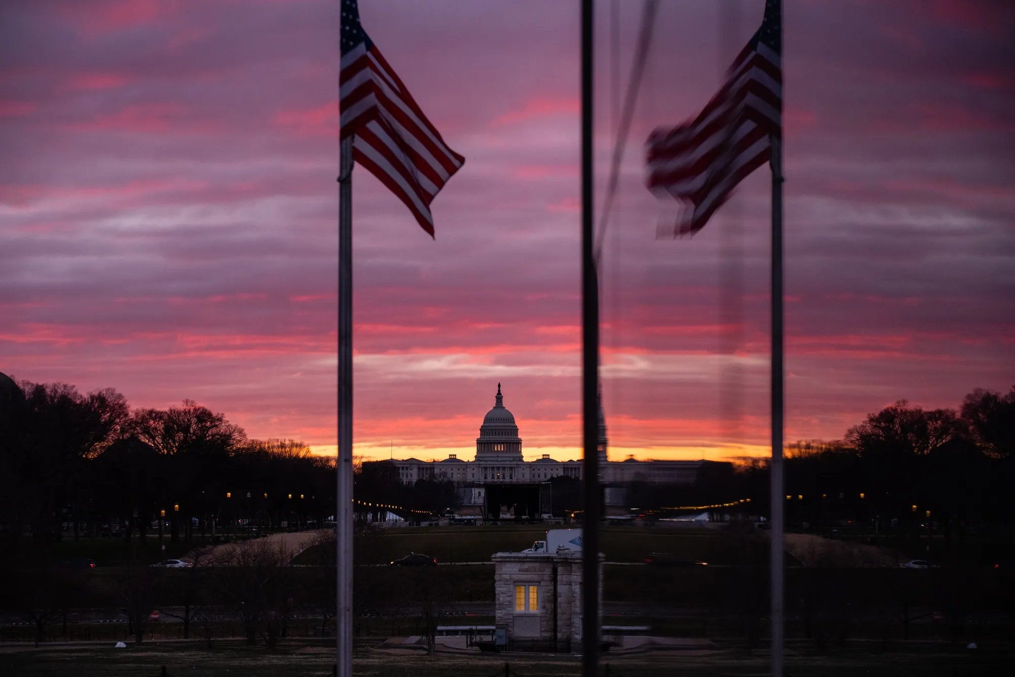 The U.S. Capitol at sunrise in Washington, D.C.