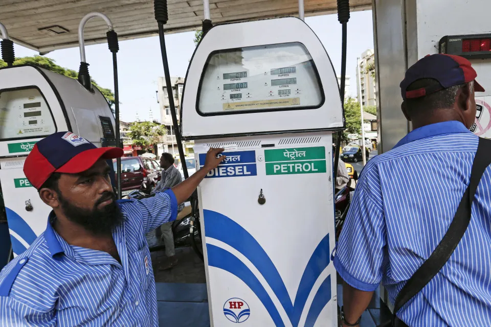 An HPCL gas station in Mumbai.