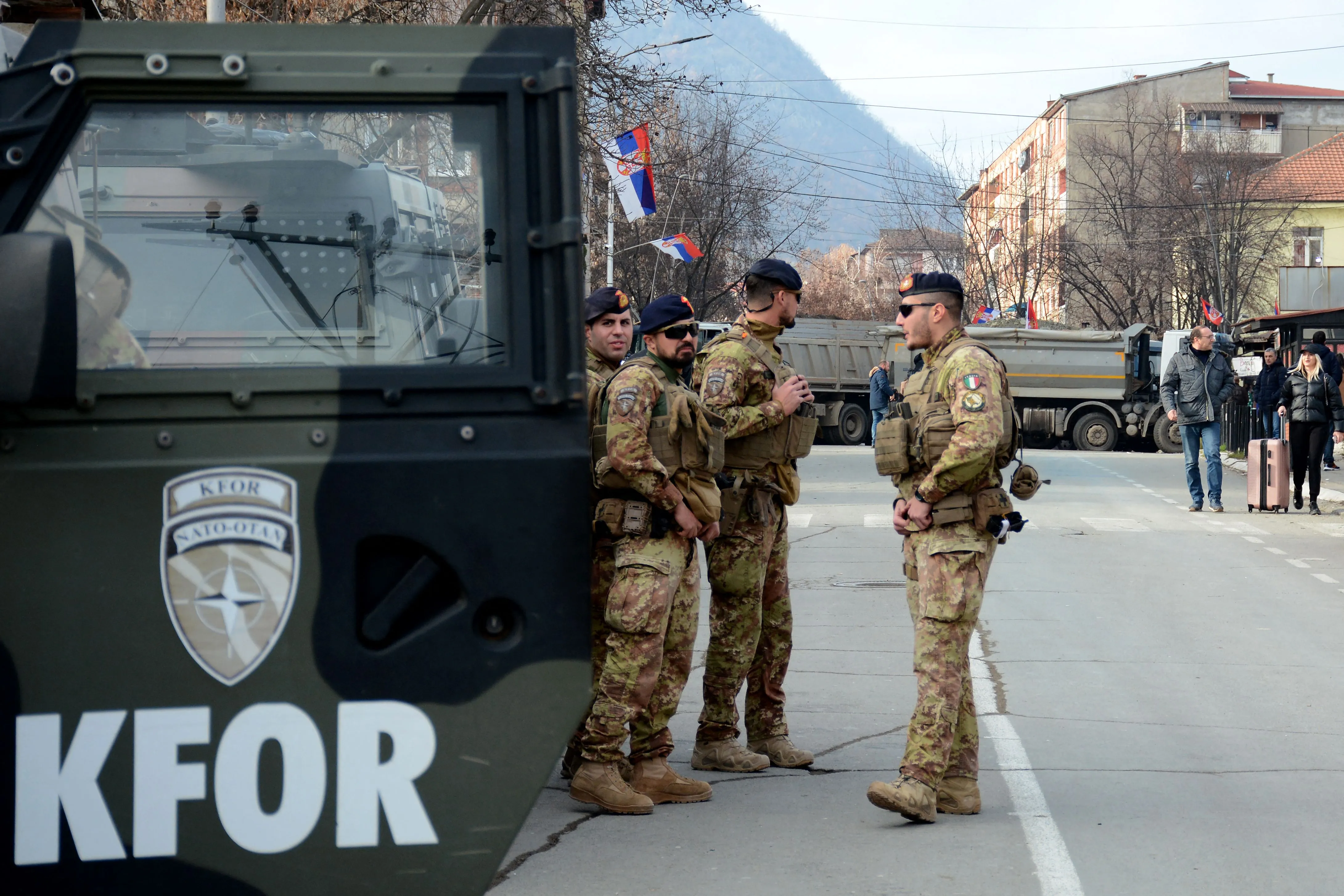 With ethnic tensions rising in Kosovo,&nbsp;NATO’s troops are caught in the middle.