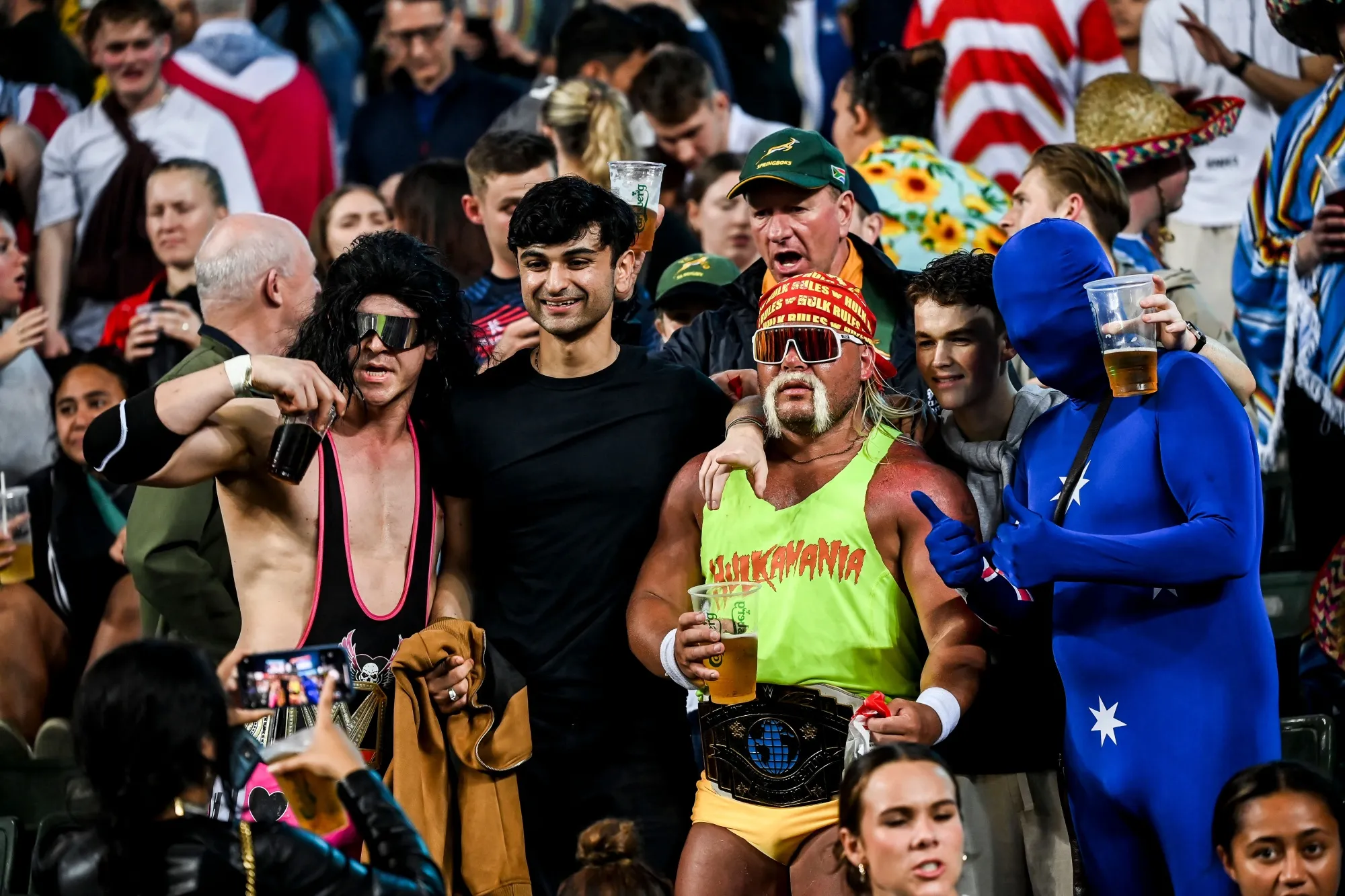 Fans at the Hong Kong Rugby Sevens.&nbsp;